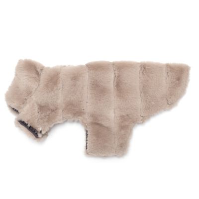 Image showing  Faux Fur Adjustable Dog Coat