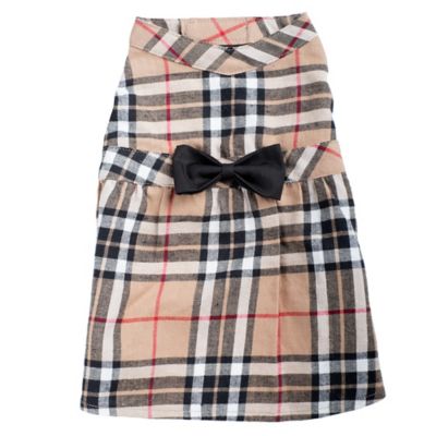 Image showing 0 th Worthy Dog Flannel Plaid Adjustable Pet Dress