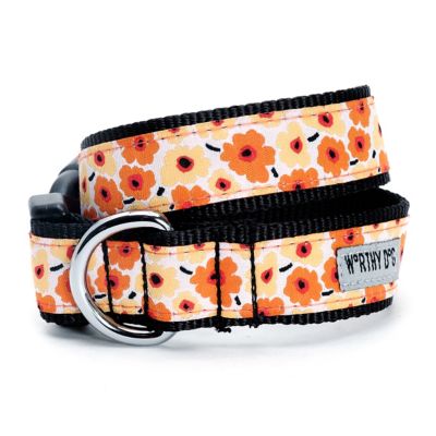 Worthy Dog Adjustable Fleurs Dog Collar