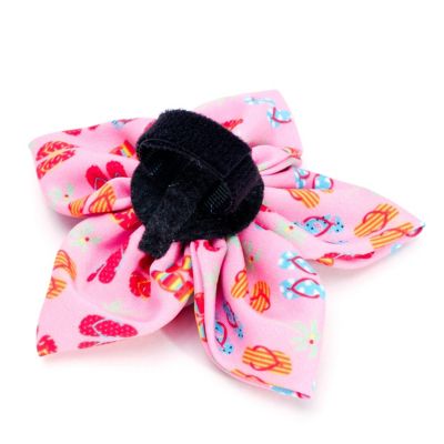 Image showing  Flip Flops Flower Pet Collar Accessory