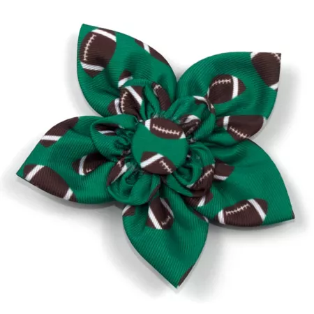 Dignified Dog Football Flower Shape Adjustable Pet Collar Accessory Dog Bandanas Ties & Accessories