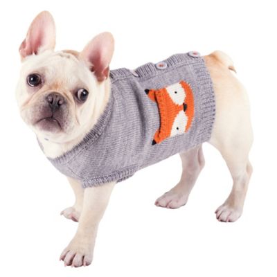 Worthy Dog Fox Pullover Cardigan Dog Sweater