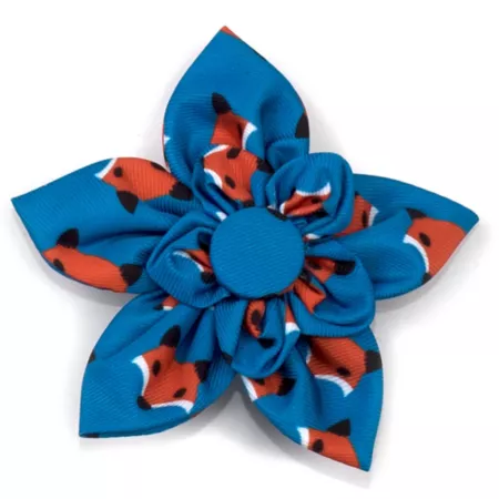 Worthy Dog Foxy Flower Adjustable Pet Collar Accessory Dog Bandanas Ties & Accessories