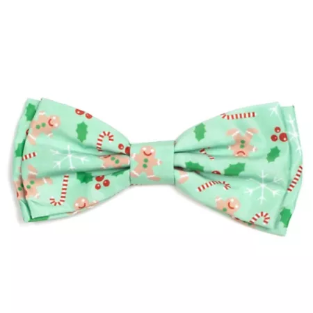 Dignified Dog Gingerbread Adjustable Bow Tie Pet Collar Accessory Dog Bandanas Ties & Accessories