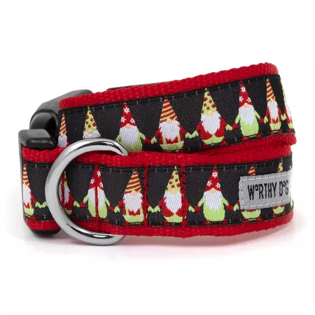 Worthy Dog Adjustable Gnomes Dog Collar Dog Basic Collars