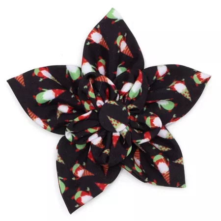 Dignified Dog Gnomes Flower Adjustable Pet Collar Accessory Dog Bandanas Ties & Accessories