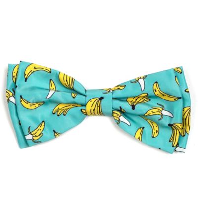 Worthy Dog Go Bananas Adjustable Bow Tie Pet Collar Accessory