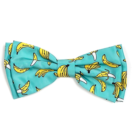 Worthy Dog Go Bananas Adjustable Bow Tie Pet Collar Accessory