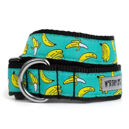 Worthy Dog Go Bananas Adjustable Dog Collar Dog Basic Collars