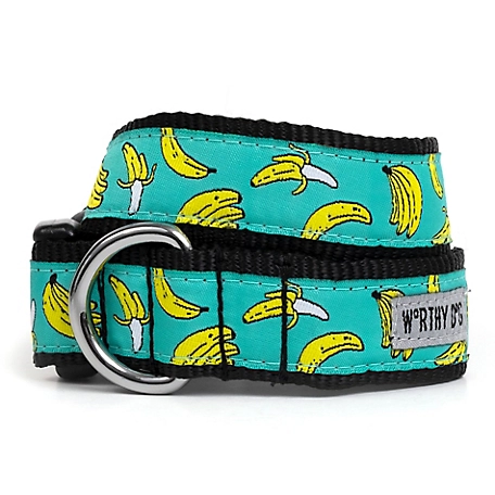Worthy Dog Adjustable Go Bananas Dog Collar