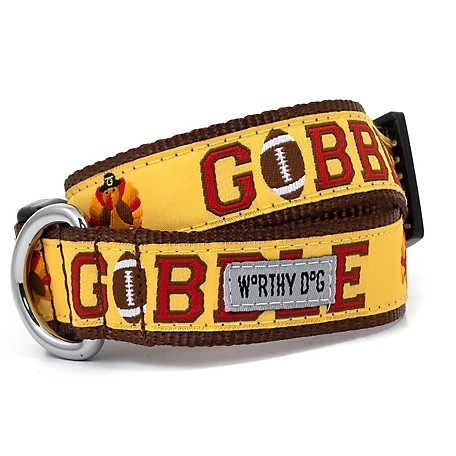 Worthy Dog Adjustable Gobble Gobble Dog Collar
