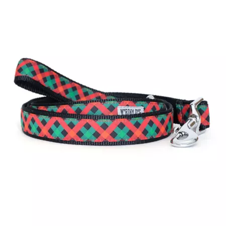 Worthy Dog Holiday Check Dog Leash Dog Basic Leashes