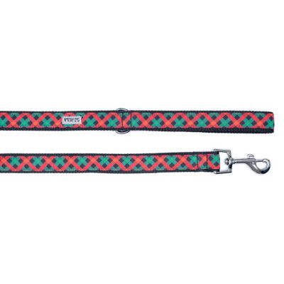 Image showing  Holiday Check Nylon Dog Leash
