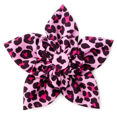 Worthy Dog Adjustable Pet Collar Accessory with Leopard Flower Dog Bandanas Ties & Accessories