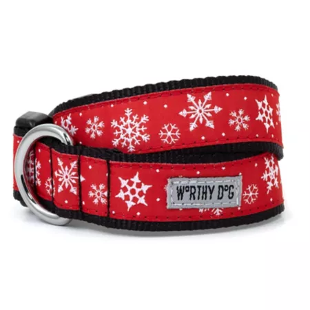 Worthy Dog Let It Snow Adjustable Dog Collar Dog Basic Collars