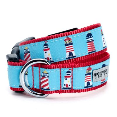 Worthy Dog Adjustable Lighthouses Dog Collar