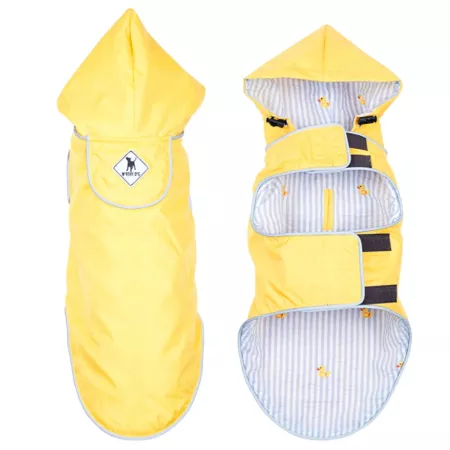 Worthy Dog Lightweight Water-Resistant Dog Rain Jacket for Seattle Slicker Dog Coats & Jackets