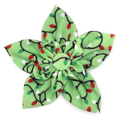 Worthy Dog Lit Flower Adjustable Pet Collar Accessory