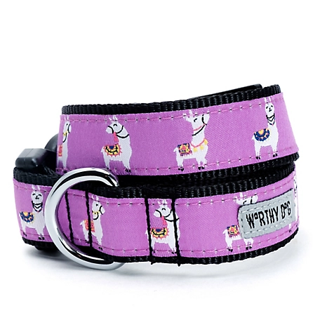 Worthy Dog Adjustable Llamas Dog Collar