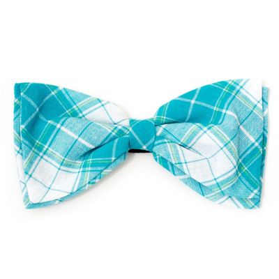 Worthy Dog Madras Plaid Bow Tie Pet Collar Accessory