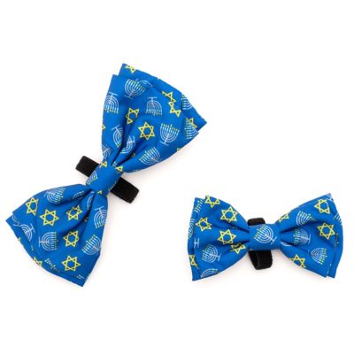 Image showing  Menorah Adjustable Bow Tie Pet Collar Accessory