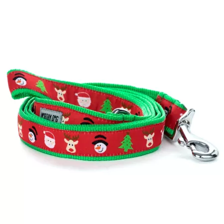 Worthy Dog Merry Christmas Dog Leash Dog Basic Leashes