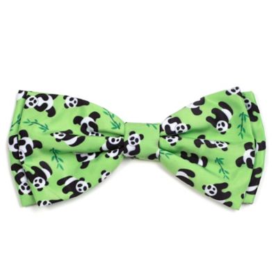 Worthy Dog Pandas Adjustable Bow Tie Pet Collar Accessory