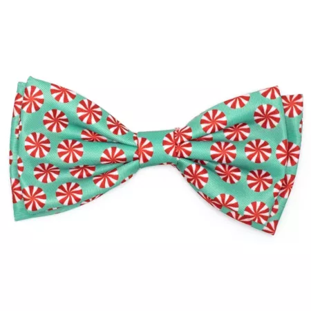 Fit for Dog Peppermint Bow Tie Adjustable Pet Collar Accessory Dog Bandanas Ties & Accessories