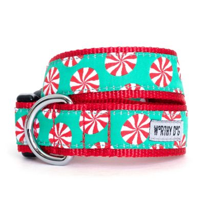 Worthy Dog Adjustable Peppermints Dog Collar