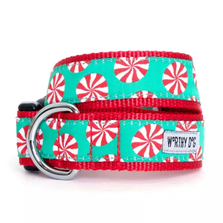 Worthy Dog Peppermint Adjustable Dog Collar Dog Basic Collars