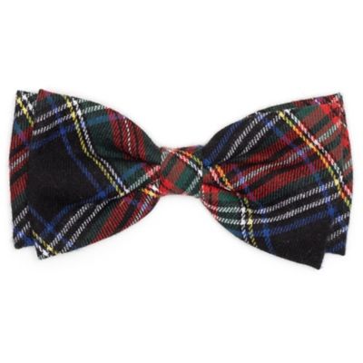 Image showing  Plaid Bow Tie Adjustable Pet Collar Accessory