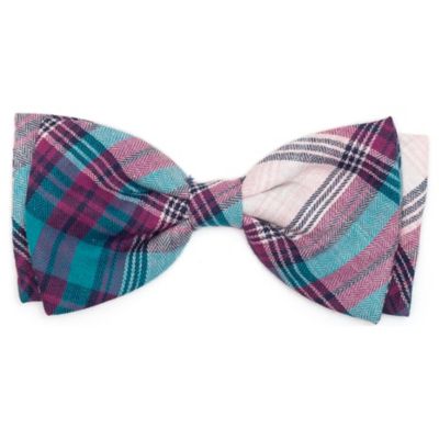 Worthy Dog Plaid Bow Tie Adjustable Pet Collar Accessory