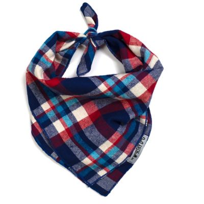 Image showing  Plaid Classic Square Tie-On Pet Bandana