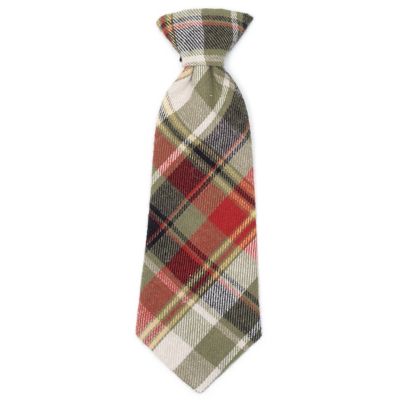 Worthy Dog Flannel Plaid Adjustable Neck Tie Pet Collar Accessory