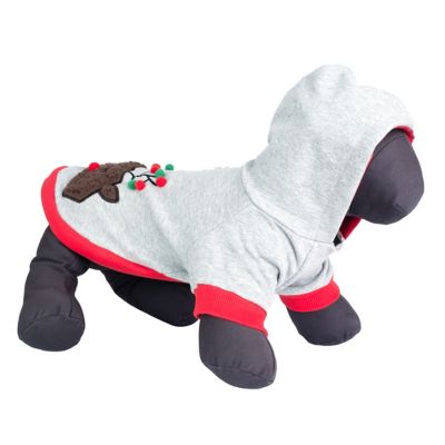 Image showing  Pom Pom Reindeer Pullover Dog Hoodie