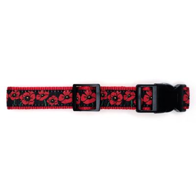 Image showing  Adjustable Poppies Dog Collar
