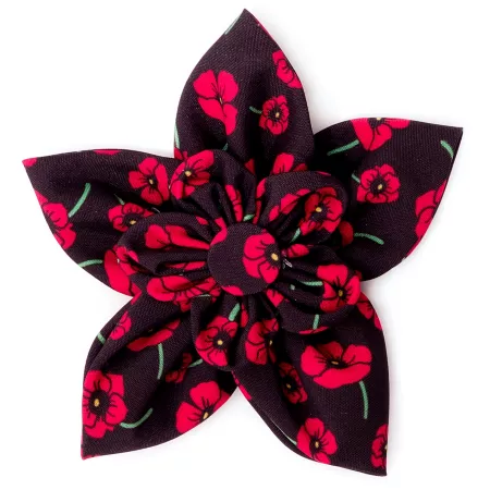 Worthy Poppy Flower Pet Collar Accessory for Dogs Dog Bandanas Ties & Accessories