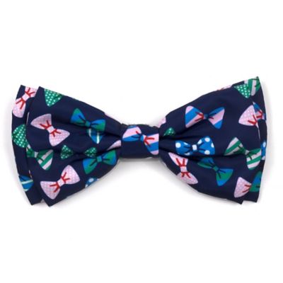 Worthy Dog Printed Bow Ties Pattern Adjustable Bow Tie Pet Collar Accessory