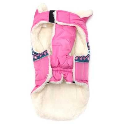 Image showing 1 th Worthy Dog Puffy Sherpa Fleece-Lined Aspen Dog Jacket