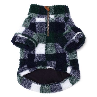 Image showing  Quarter Zip Printed Sherpa Dog Pullover