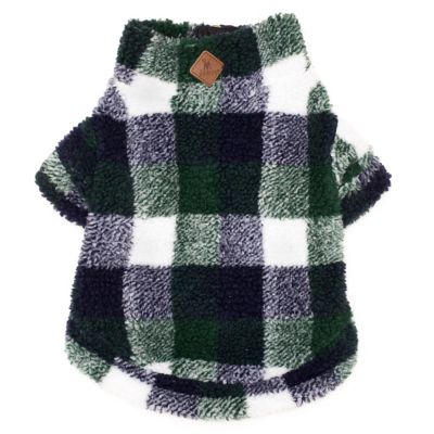 Image showing  Quarter Zip Printed Sherpa Dog Pullover