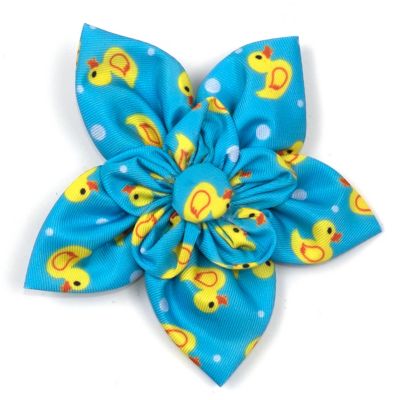 Image showing  Rubber Duck Flower Adjustable Pet Collar Accessory