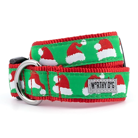 Worthy Dog Adjustable Santa Hats Dog Collar