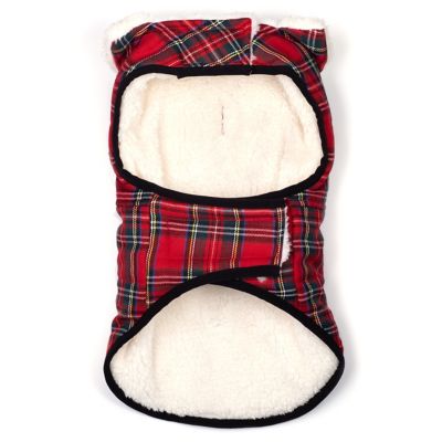 Image showing  Sherpa Fleece-Lined Windsor Tartan Dog Jacket