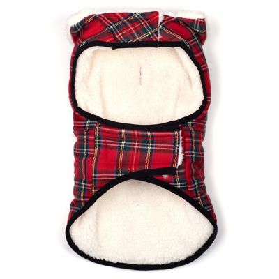 Worthy Dog Sherpa Fleece-Lined Windsor Tartan Dog Jacket