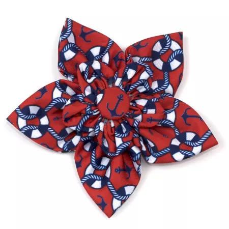 Worthy Dog Ships Ahoy Flower Adjustable Pet Collar Accessory Dog Bandanas Ties & Accessories