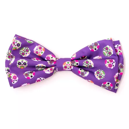 Dignified Dog Skeletons Bow Tie Adjustable Pet Collar Accessory Dog Bandanas Ties & Accessories