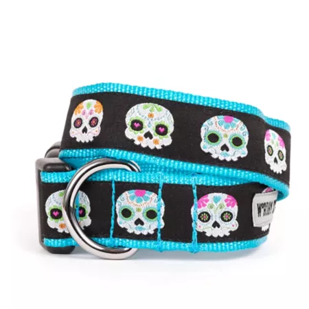 Worthy Dog Adjustable Skeleton Dog Collar Dog Basic Collars