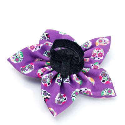 Image showing  Skeletons Flower Adjustable Pet Collar Accessory