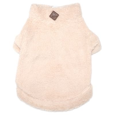 Worthy Dog Solid Fleece Quarter-Zip Dog Pullover